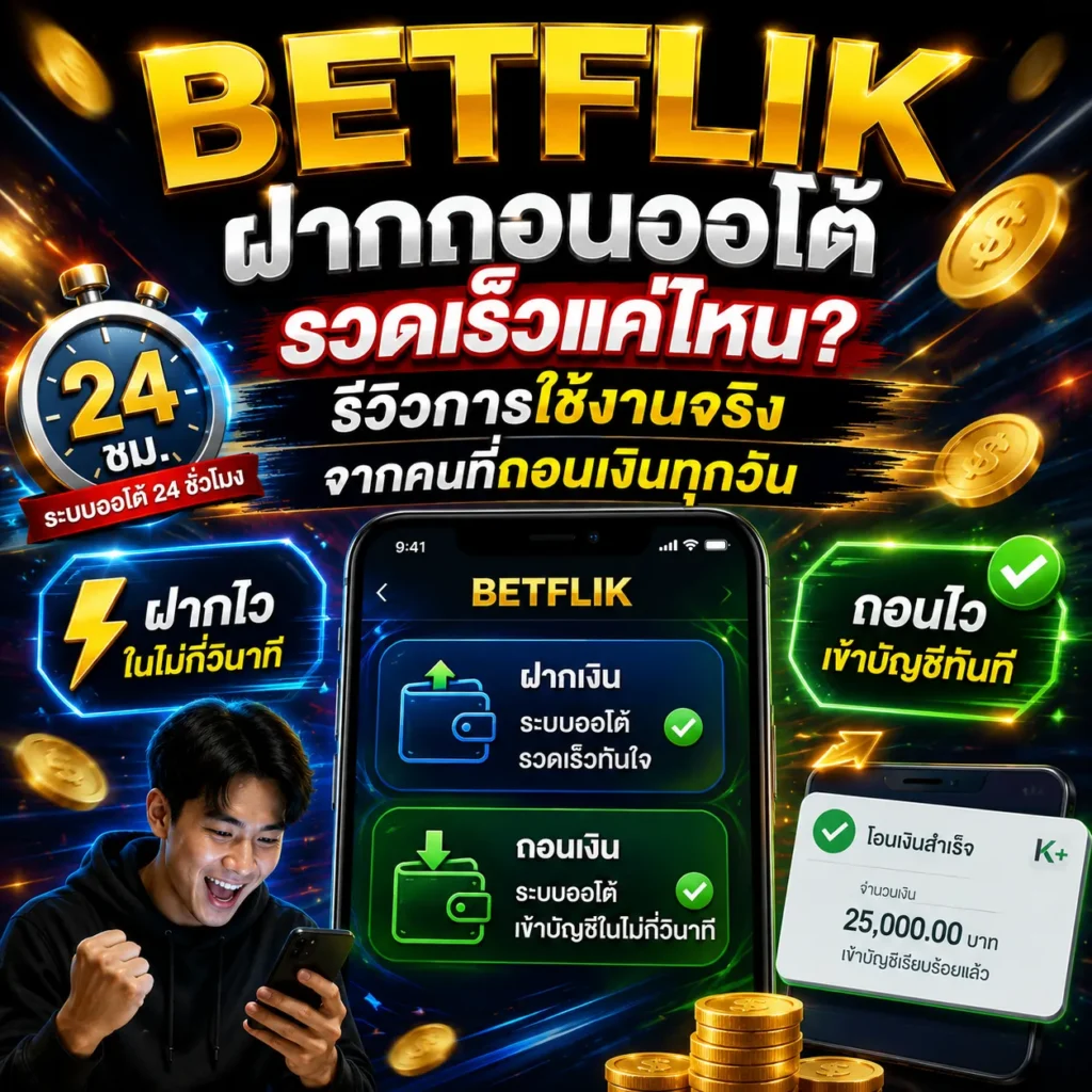 BETFLIK ฝากถอนออโต้